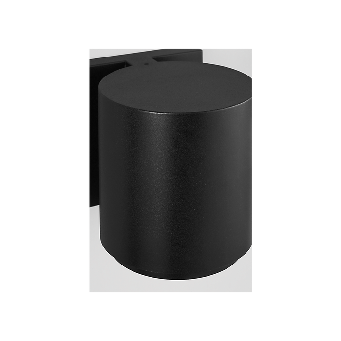 Generation Lighting Huntwick Round Outdoor Wall Textured Black (GLO2101TXB)
