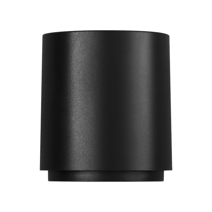 Generation Lighting Huntwick Round Outdoor Wall Textured Black (GLO2101TXB)