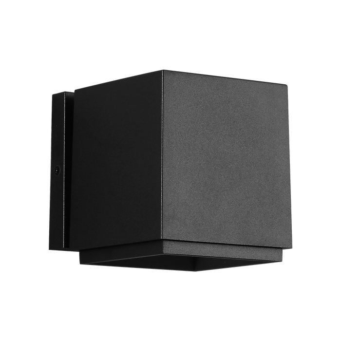 Generation Lighting Huntwick Square Outdoor Wall Textured Black (GLO2111TXB)