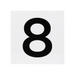 Generation Lighting Address Light Tile Number 8 (GLO2128)