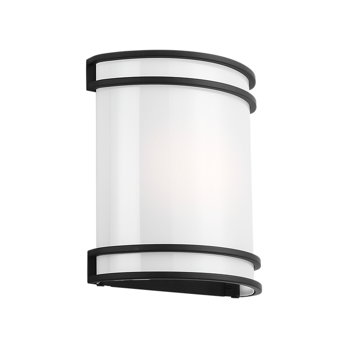 Generation Lighting Ravel LED Outdoor Wall Midnight Black (GLO2161MBK)