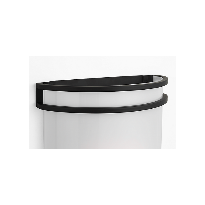 Generation Lighting Ravel LED Outdoor Wall Midnight Black (GLO2161MBK)
