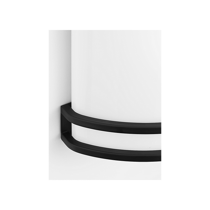 Generation Lighting Ravel LED Outdoor Wall Midnight Black (GLO2161MBK)