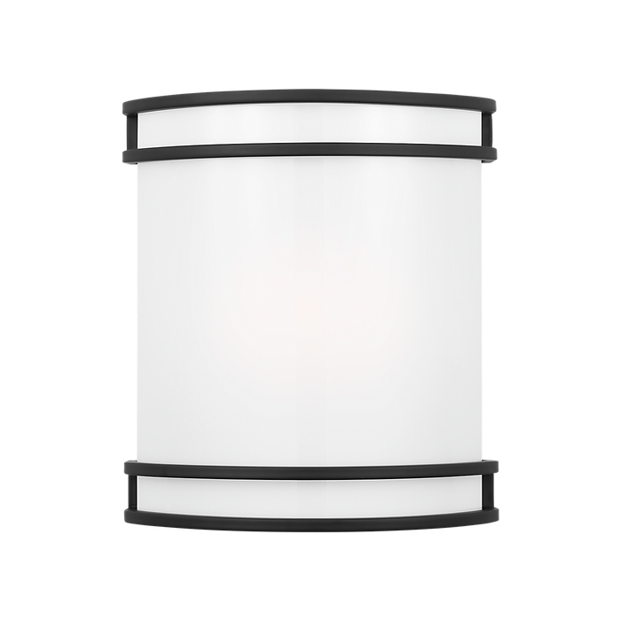 Generation Lighting Ravel LED Outdoor Wall Midnight Black (GLO2161MBK)