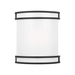 Generation Lighting Ravel LED Outdoor Wall Midnight Black (GLO2161MBK)