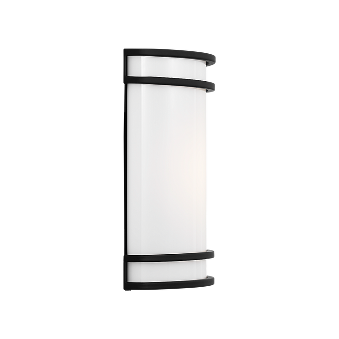 Generation Lighting Ravel LED Outdoor Wall Midnight Black (GLO2161MBK)