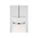 Generation Lighting Fynn One-Light Pendant Brushed Nickel Bulb[s] Included (GLP1751BNE)