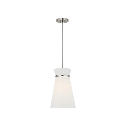 Generation Lighting Fynn One-Light Pendant Brushed Nickel Bulb[s] Not Included (GLP1751BN)