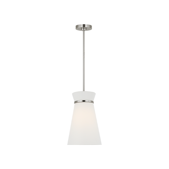 Generation Lighting Fynn One-Light Pendant Brushed Nickel Bulb[s] Not Included (GLP1751BN)