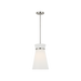 Generation Lighting Fynn One-Light Pendant Brushed Nickel Bulb[s] Not Included (GLP1751BN)