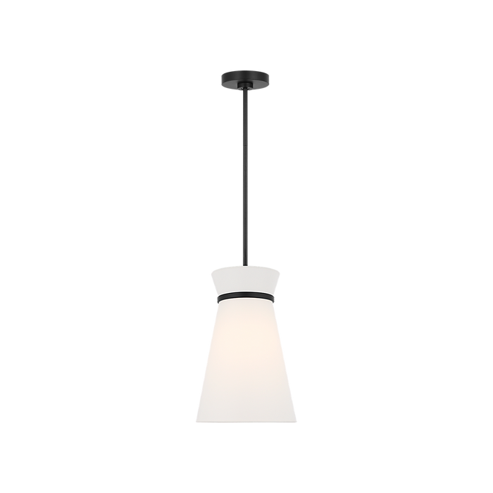 Generation Lighting Fynn One-Light Pendant Midnight Black Bulb[s] Not Included (GLP1751MBK)