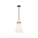 Generation Lighting Fynn One-Light Pendant Midnight Black Bulb[s] Not Included (GLP1751MBK)