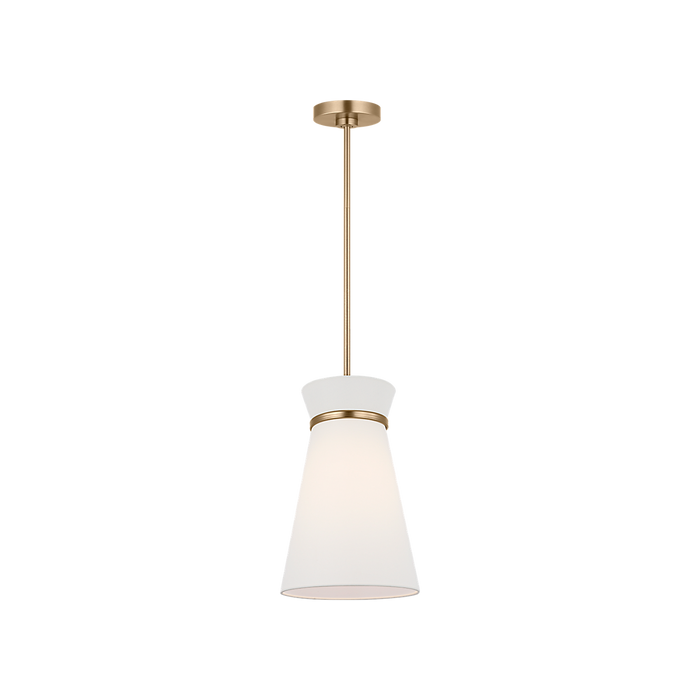 Generation Lighting Fynn One-Light Pendant Satin Brass Bulb[s] Included (GLP1751SBE)