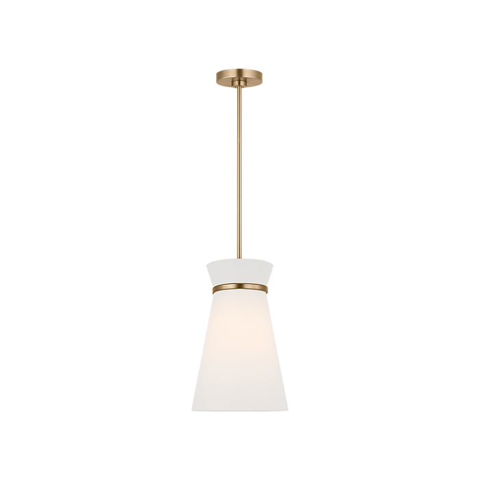Generation Lighting Fynn One-Light Pendant Satin Brass Bulb[s] Included (GLP1751SBE)