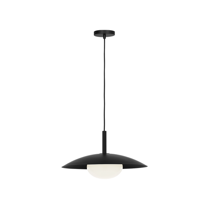 Generation Lighting Mont One-Light Pendant Midnight Black Bulb[s] Not Included (GLP2041MBK)
