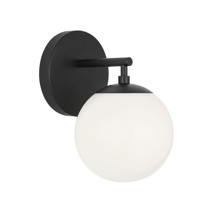 Generation Lighting Nube One-Light Vanity Midnight Black Bulb[s] Not Included (GLV1831MBK)