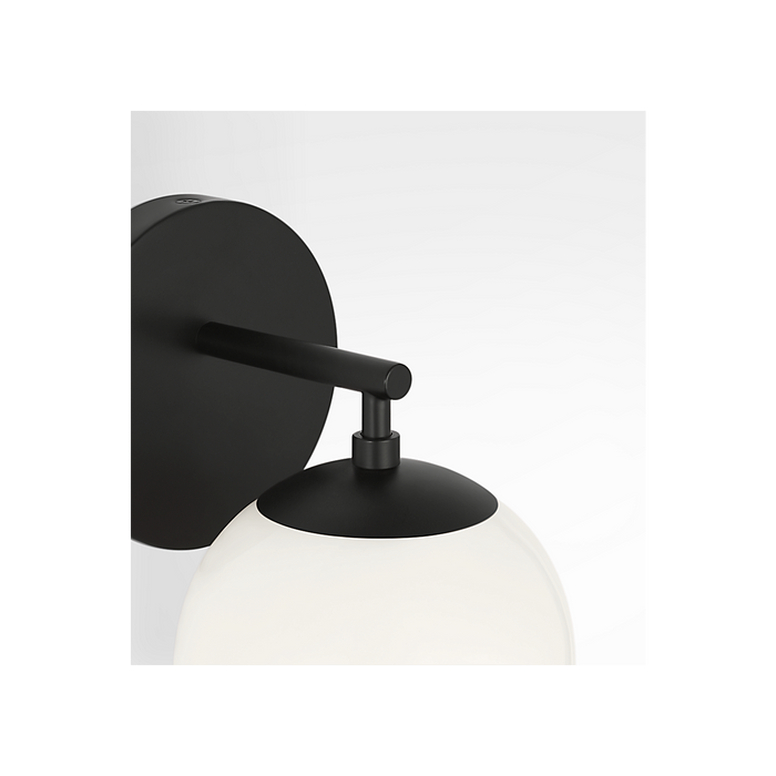 Generation Lighting Nube One-Light Vanity Midnight Black Bulb[s] Not Included (GLV1831MBK)