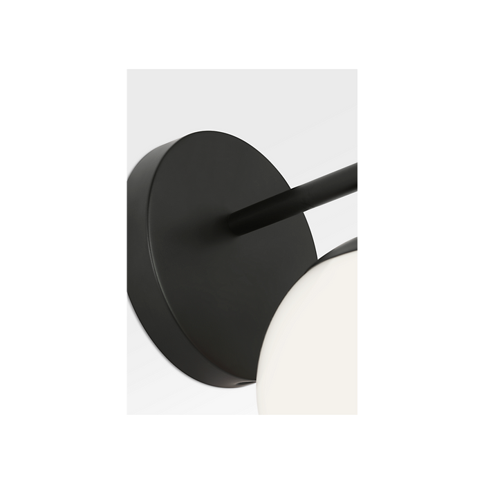 Generation Lighting Nube One-Light Vanity Midnight Black Bulb[s] Not Included (GLV1831MBK)