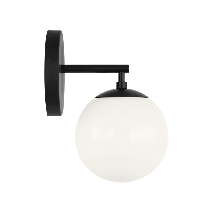 Generation Lighting Nube One-Light Vanity Midnight Black Bulb[s] Not Included (GLV1831MBK)