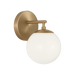 Generation Lighting Nube One-Light Vanity Satin Brass Bulb[s] Not Included (GLV1831SB)