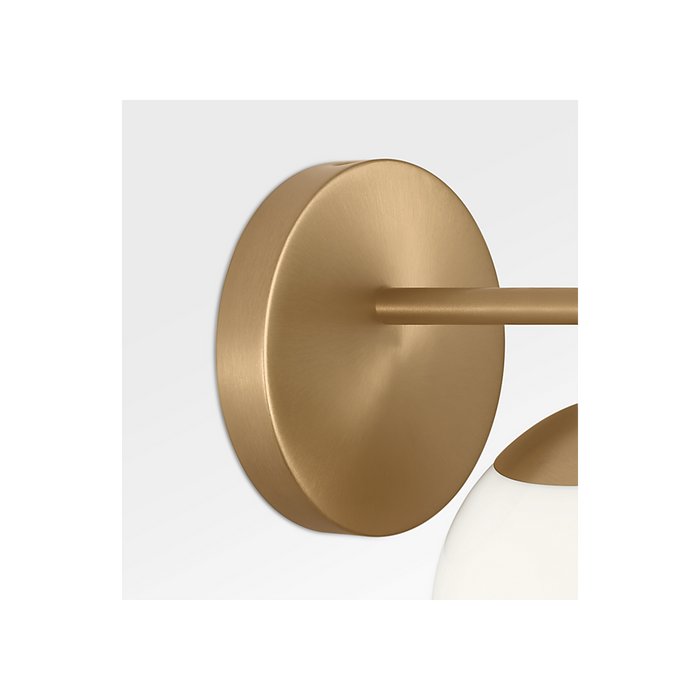 Generation Lighting Nube One-Light Vanity Satin Brass Bulb[s] Not Included (GLV1831SB)