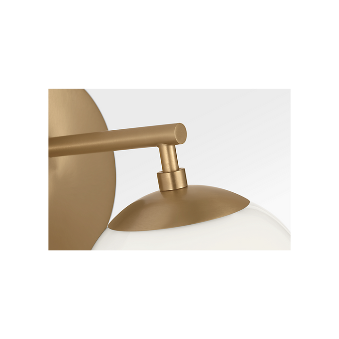 Generation Lighting Nube One-Light Vanity Satin Brass Bulb[s] Not Included (GLV1831SB)
