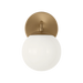 Generation Lighting Nube One-Light Vanity Satin Brass Bulb[s] Not Included (GLV1831SB)