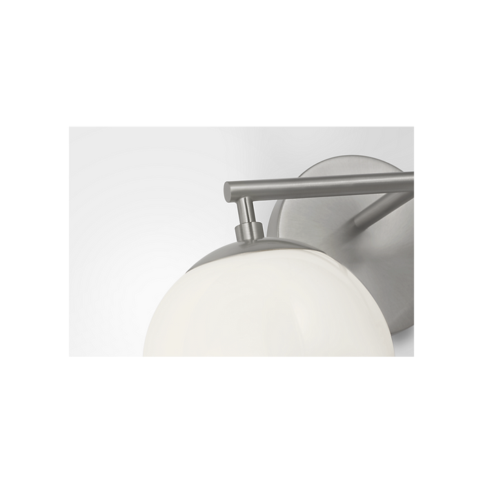 Generation Lighting Nube Two-Light Vanity Brushed Nickel Bulb[s] Not Included (GLV1842BN)