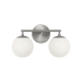 Generation Lighting Nube Two-Light Vanity Brushed Nickel Bulb[s] Not Included (GLV1842BN)