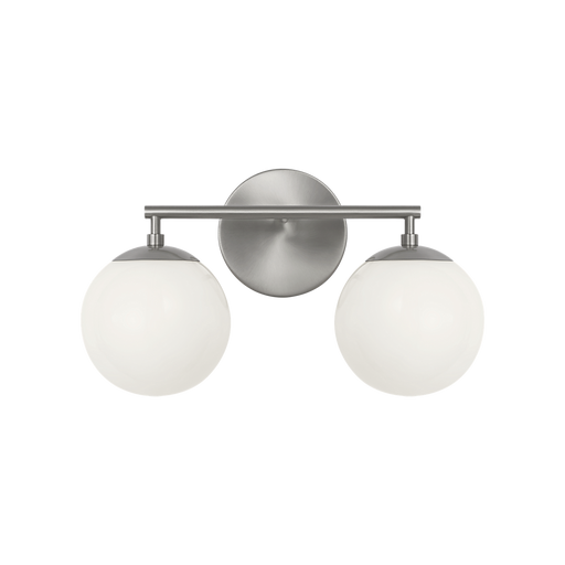 Generation Lighting Nube Two-Light Vanity Brushed Nickel Bulb[s] Included (GLV1842BNE)