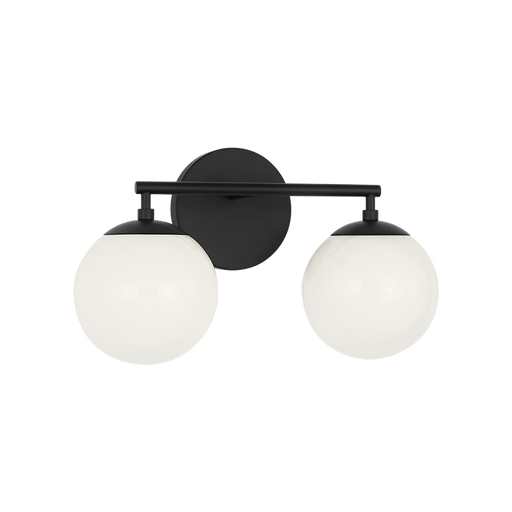 Generation Lighting Nube Two-Light Vanity Midnight Black Bulb[s] Not Included (GLV1842MBK)