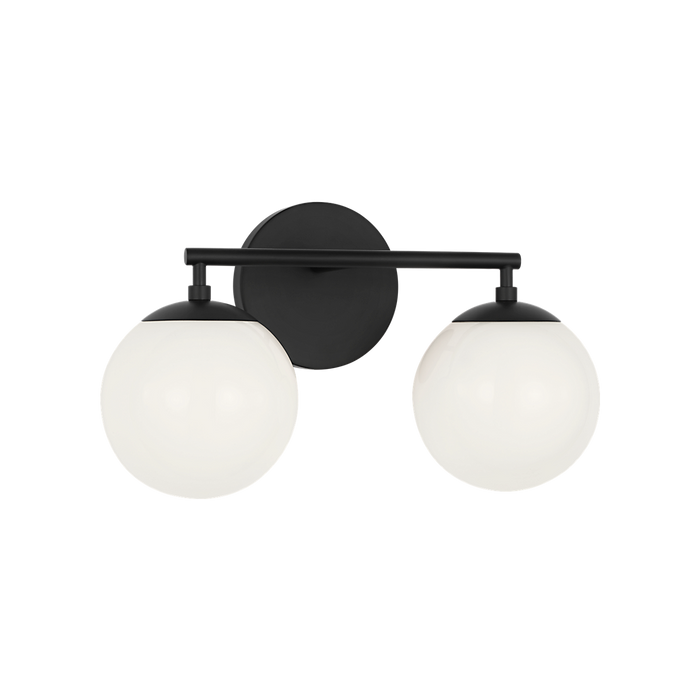 Generation Lighting Nube Two-Light Vanity Midnight Black Bulb[s] Not Included (GLV1842MBK)