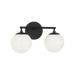 Generation Lighting Nube Two-Light Vanity Midnight Black Bulb[s] Not Included (GLV1842MBK)