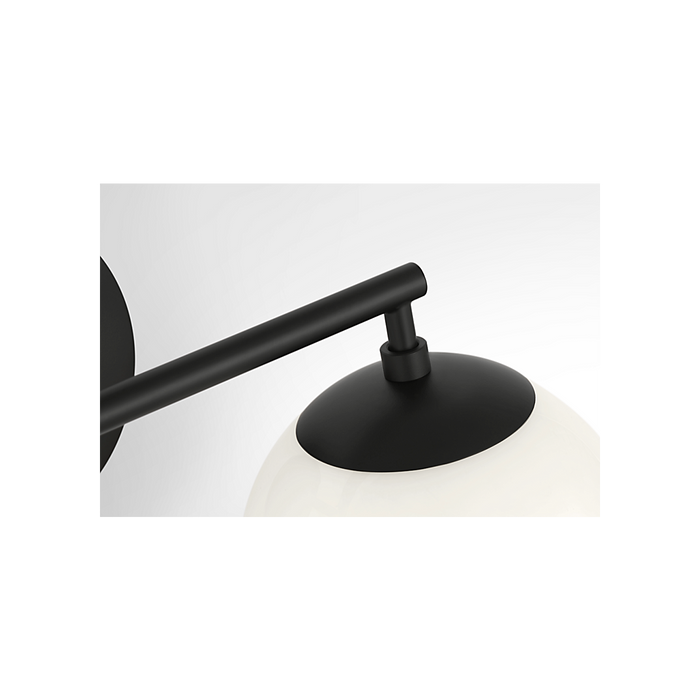 Generation Lighting Nube Two-Light Vanity Midnight Black Bulb[s] Not Included (GLV1842MBK)