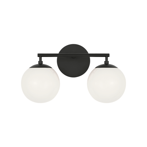Generation Lighting Nube Two-Light Vanity Midnight Black Bulb[s] Not Included (GLV1842MBK)
