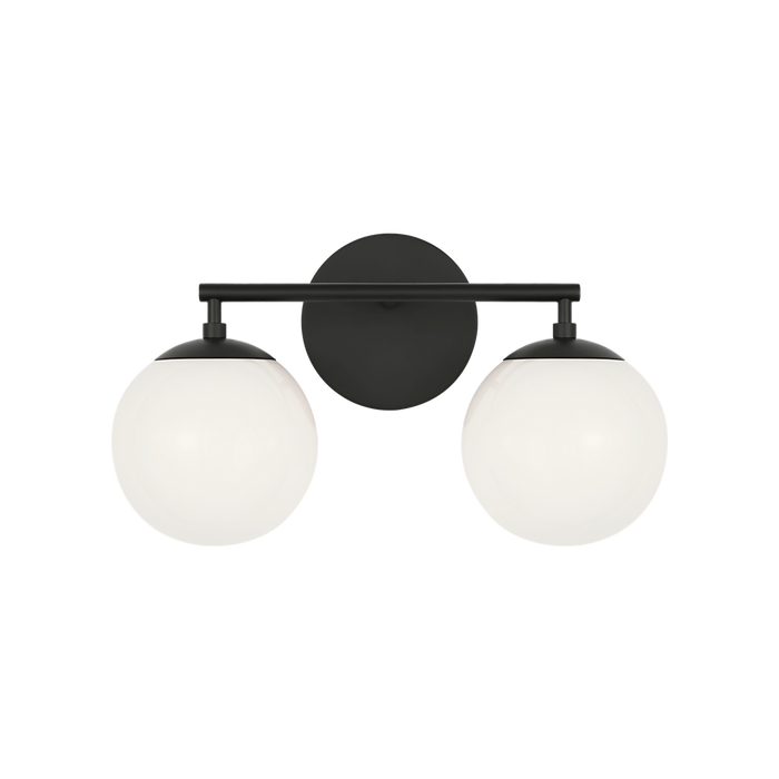 Generation Lighting Nube Two-Light Vanity Midnight Black Bulb[s] Not Included (GLV1842MBK)