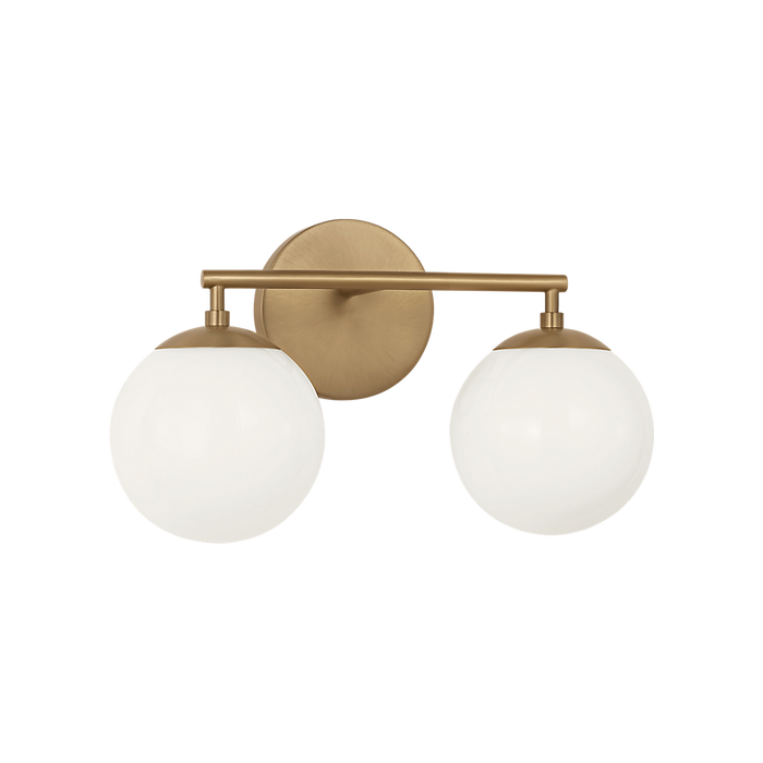 Generation Lighting Nube Two-Light Vanity Satin Brass Bulb[s] Not Included (GLV1842SB)