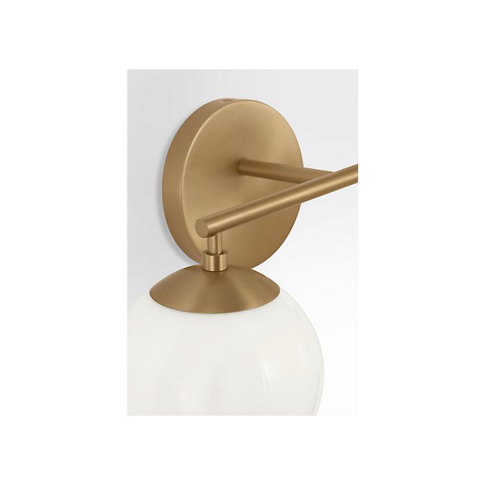 Generation Lighting Nube Two-Light Vanity Satin Brass Bulb[s] Not Included (GLV1842SB)