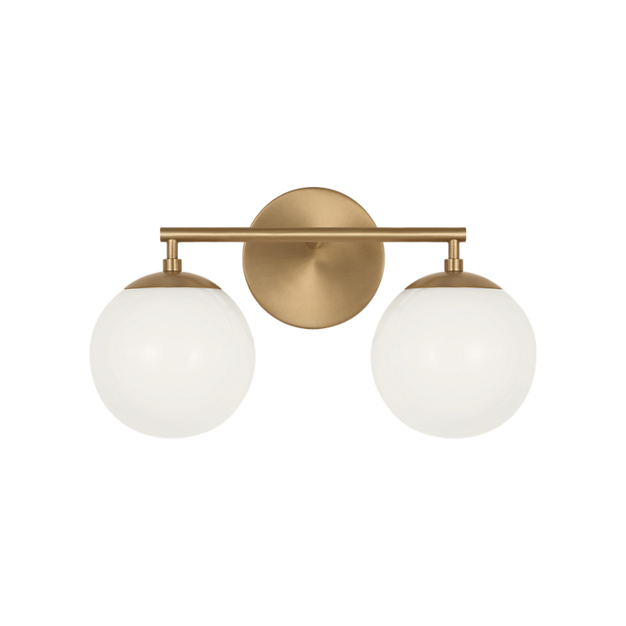 Generation Lighting Nube Two-Light Vanity Satin Brass Bulb[s] Not Included (GLV1842SB)