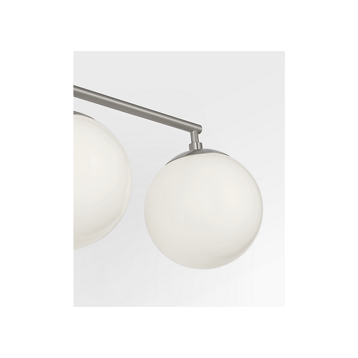 Generation Lighting Nube Three-Light Vanity Brushed Nickel Bulb[s] Included (GLV1853BNE)