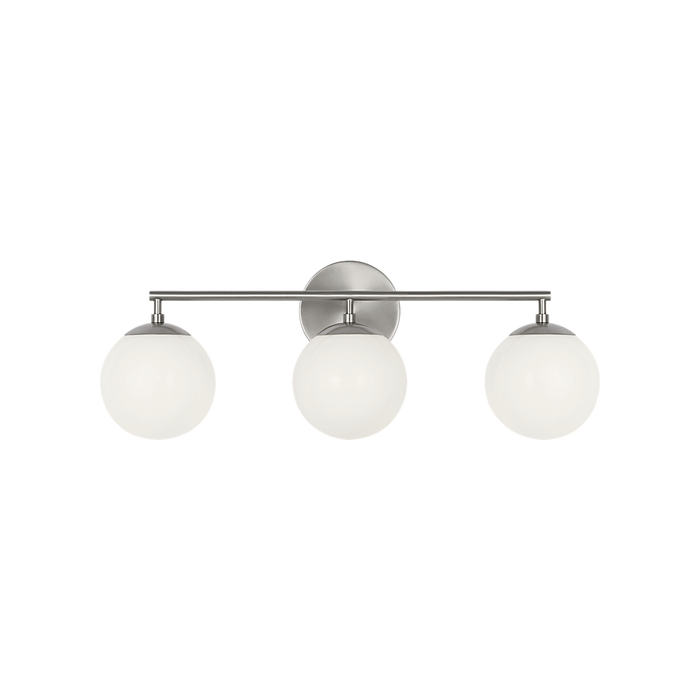 Generation Lighting Nube Three-Light Vanity Brushed Nickel Bulb[s] Not Included (GLV1853BN)