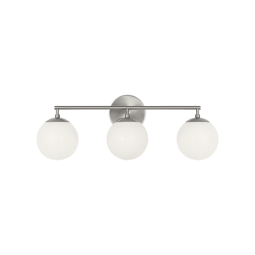 Generation Lighting Nube Three-Light Vanity Brushed Nickel Bulb[s] Included (GLV1853BNE)