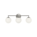 Generation Lighting Nube Three-Light Vanity Brushed Nickel Bulb[s] Included (GLV1853BNE)