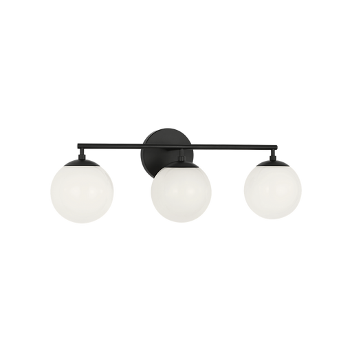 Generation Lighting Nube Three-Light Vanity Midnight Black Bulb[s] Included (GLV1853MBKE)