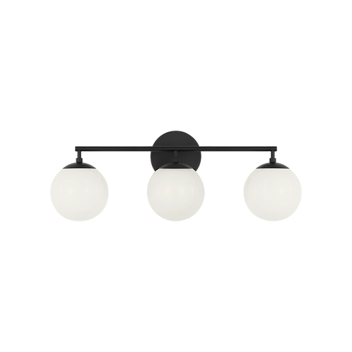 Generation Lighting Nube Three-Light Vanity Midnight Black Bulb[s] Included (GLV1853MBKE)