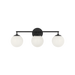 Generation Lighting Nube Three-Light Vanity Midnight Black Bulb[s] Included (GLV1853MBKE)