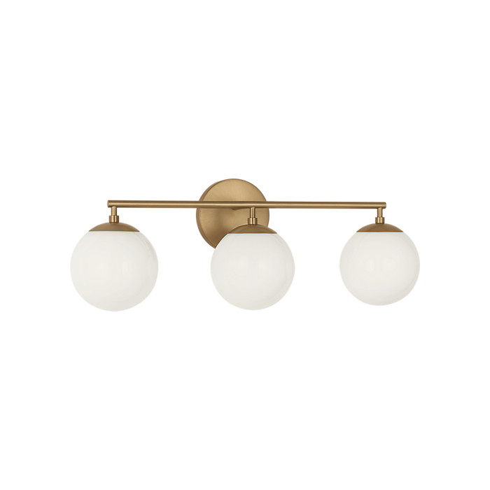 Generation Lighting Nube Three-Light Vanity Satin Brass Bulb[s] Included (GLV1853SBE)