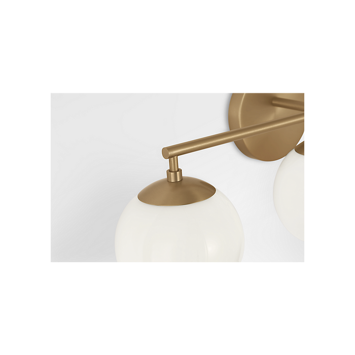 Generation Lighting Nube Three-Light Vanity Satin Brass Bulb[s] Not Included (GLV1853SB)