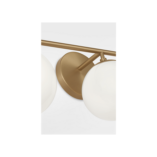 Generation Lighting Nube Three-Light Vanity Satin Brass Bulb[s] Included (GLV1853SBE)