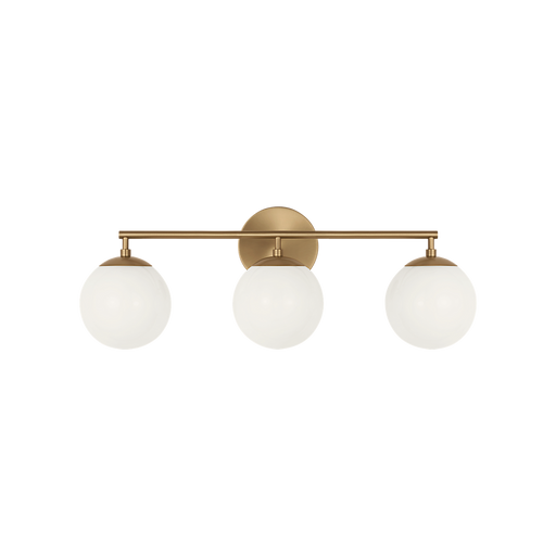 Generation Lighting Nube Three-Light Vanity Satin Brass Bulb[s] Included (GLV1853SBE)